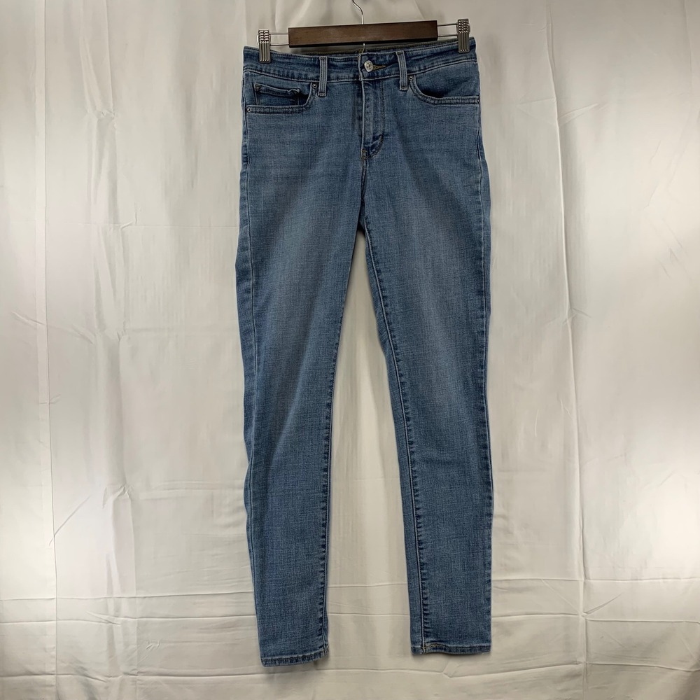 Levi's 711‎ Skinny Jeans Womens 28 Blue Medium Wash Stretch Mid Rise Denim